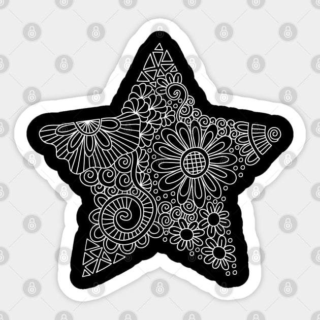 White Star Sticker by Tazi